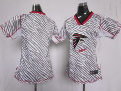 Women NEW NFL Atlanta Falcons Blank FEM FAN Zebra Jerseys