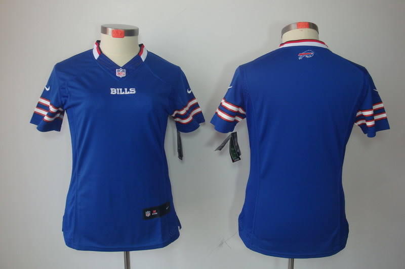 Women NEW Buffalo Bills Blank Blue Jerseys