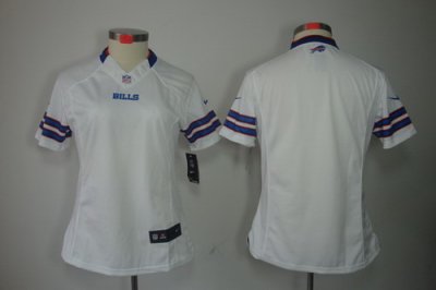 Women NEW Buffalo Bills Blank White Jerseys
