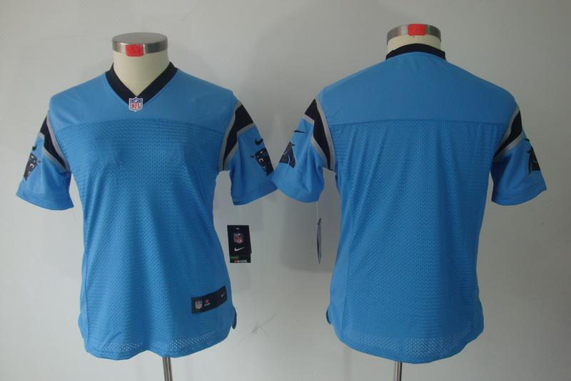 Women NEW Carolina Panthers Blank Blue Jerseys