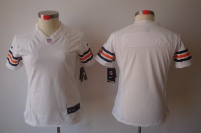 Women NEW Chicago Bears Blank White Jerseys