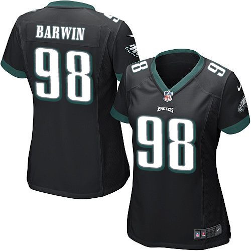 Women NEW Eagles #98 Connor Barwin Black Alternate Stitched NFL New Elite Jersey