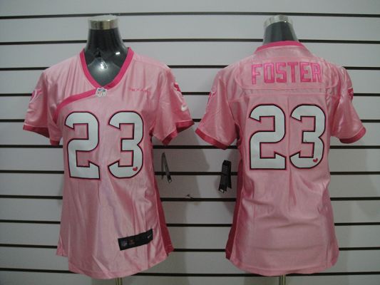 Women NEW Houston Texans 23 Arian Foster Pink Jerseys