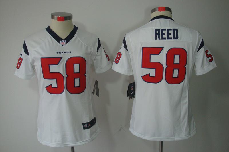 Women NEW Houston Texans 58 Reed Blue Jerseys