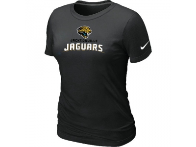 Women NEW Jacksonville Jaguars Authentic Logo s T-Shirt black