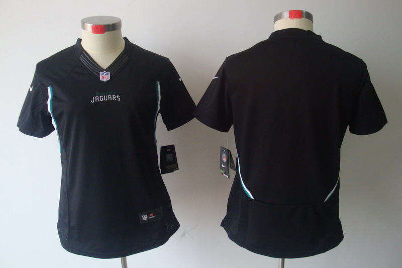 Women NEW Jacksonville Jaguars Blank Black Jerseys