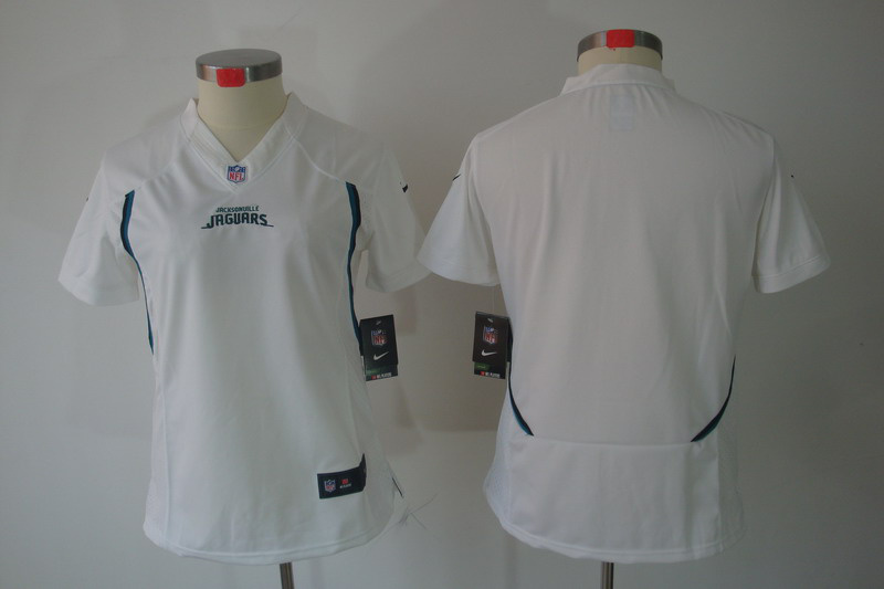 Women NEW Jacksonville Jaguars Blank White Jerseys