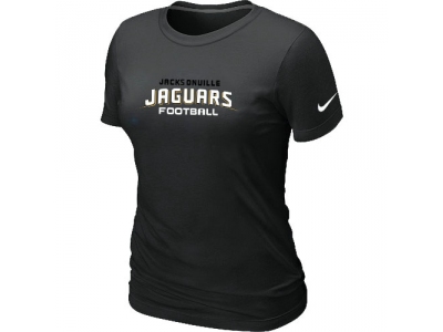 Women NEW Jacksonville Jaguars Sideline Legend Authentic Font T-Shirt Black