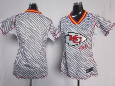 Women NEW Kansas City Chiefs Blank FEM FAN Zebra NEW NFL Jerseys