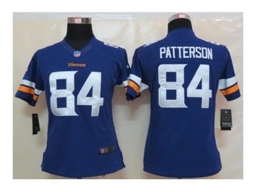 Women NEW Minnesota Vikings 84 Cordarrelle Patterson Purple Jerseys(2013)