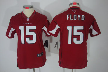 Women NEW NFL Arizona Cardinals 15 Floyd Red Jerseys