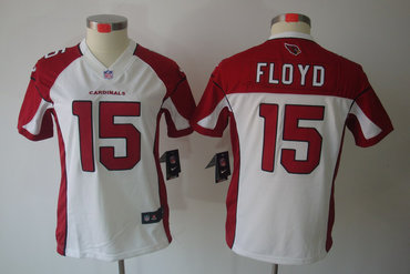 Women NEW NFL Arizona Cardinals 15 Floyd White Jerseys