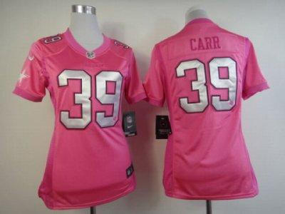 Women NEW NFL Dallas Cowboys #39 Brandon Carr Pink Jerseys(love's)