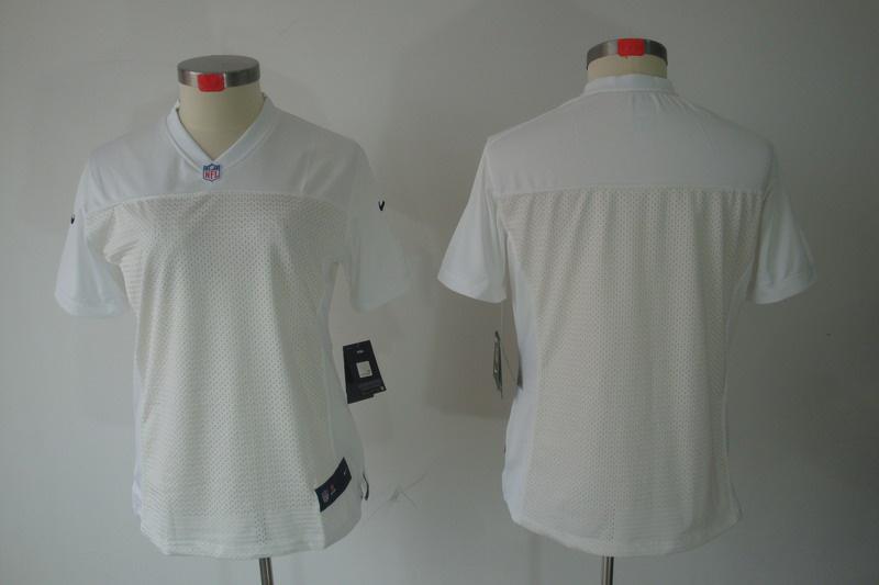 Women NEW NFL Oakland Raiders Blank White Jerseys