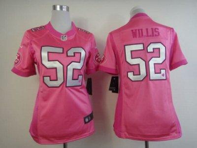 Women NEW NFL San Francisco 49ers #52 Patrick Pink Jerseys(love's)