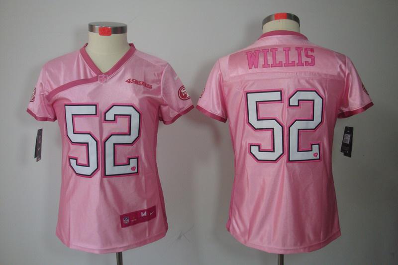 Women NEW NFL San Francisco 49ers #52 Patrick Pink Jerseys