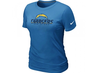 Women NEW San Diego Chargers Authentic Logo T-Shirt L.Blue