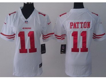 Women NEW San Francisco 49ers 11 Quinton Patton White NFL Jerseys