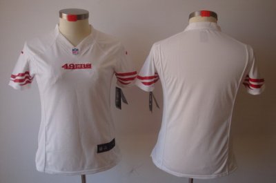 Women NEW San Francisco 49ers Blank White Jerseys