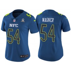 Women NFC 2017 Pro Bowl Seattle Seahawks #54 Bobby Wagner Blue Game Jersey
