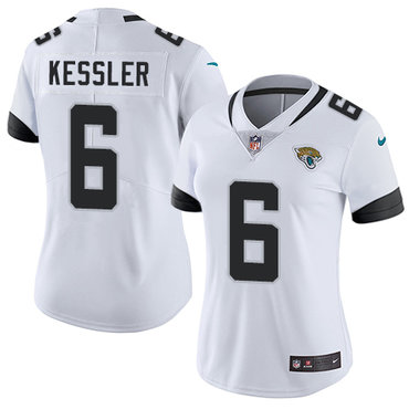 Women NFL Nike Jacksonville Jaguars #6 Cody Kessler White Road Vapor Untouchable Limited Jersey