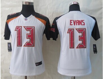 Women NFL Tampa Bay Buccaneers #13 Mike Evans White NFL New Jersey