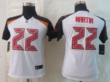 Women NFL Tampa Bay Buccaneers #22 Doug Martin White NFL New Jersey