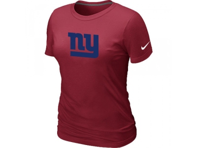 Women NFL York Giants Sideline Legend Authentic Logo Red T-Shirt