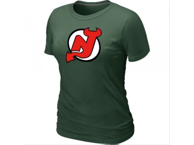 Women NHL New Jersey Devils Big & Tall Logo D.Green T-Shirt
