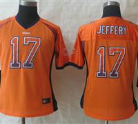 Women New Chicago Bears #17 Alshon Jeffery Drift Fashion Orange Elite Jerseys