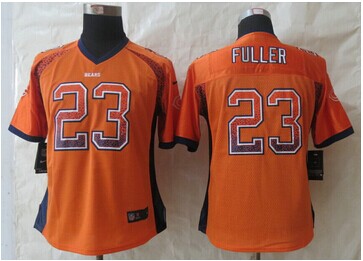Women New Chicago Bears #23 Kyle Fuller Drift Fashion Orange Elite Jersey