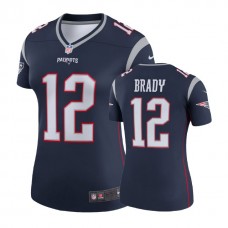 Women New England Patriots #12 Tom Brady Navy Legend Jersey