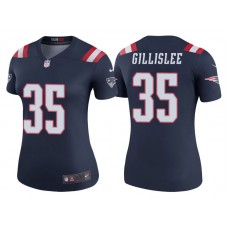 Women New England Patriots #35 Mike Gillislee Navy Color Rush Legend Jersey