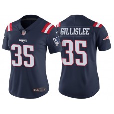 Women New England Patriots #35 Mike Gillislee Navy Vapor Untouchable Color Rush Limited Jersey