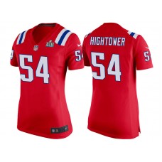Women New England Patriots #54 Dont'a Hightower Red Super Bowl LII Bound Game Jersey