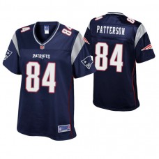 Women New England Patriots #84 Cordarrelle Patterson Navy Pro Line Player Jersey