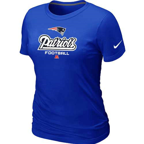 Women New England Patriots Blue T-Shirt