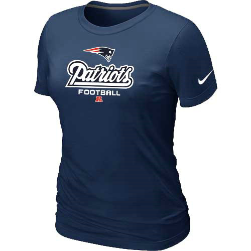 Women New England Patriots D.Blue  T-Shirt