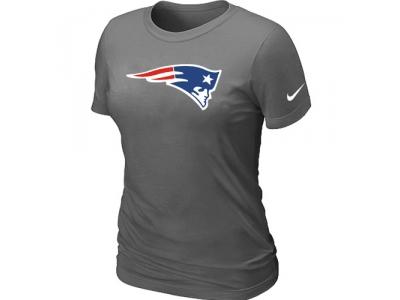 Women New England Patriots D.Grey Logo T-Shirt