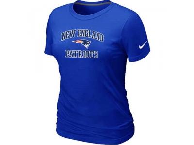 Women New England Patriots Heart & Soul Blue T-Shirt