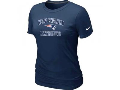 Women New England Patriots Heart & Soul D.Blue T-Shirt