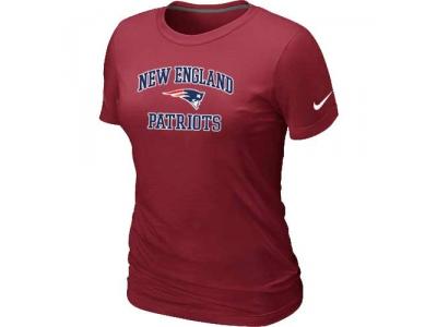Women New England Patriots Heart & Soul Red T-Shirt