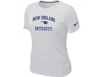 Women New England Patriots Heart & Soul White T-Shirt