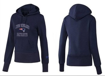 Women New England Patriots Logo Pullover Hoodie-- (11)