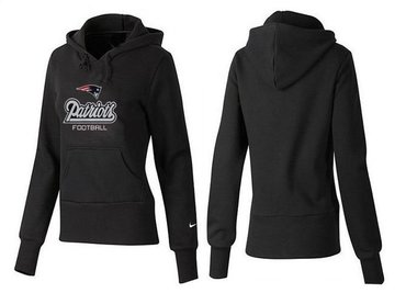 Women New England Patriots Logo Pullover Hoodie-- (28)