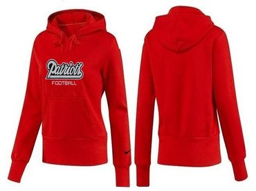 Women New England Patriots Logo Pullover Hoodie-- (34)