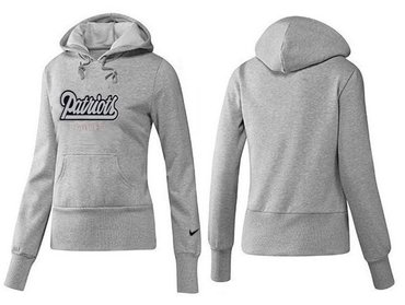 Women New England Patriots Logo Pullover Hoodie-- (37)
