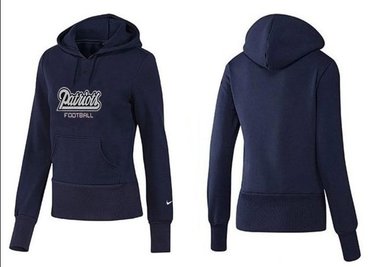 Women New England Patriots Logo Pullover Hoodie-- (41)