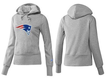 Women New England Patriots Logo Pullover Hoodie--1 (6)