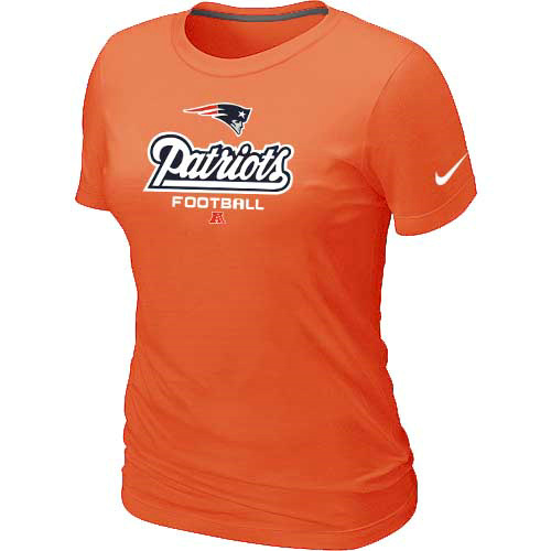 Women New England Patriots Orange T-Shirt